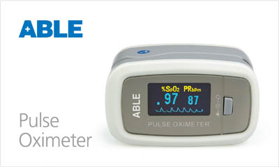 Able Pulse Oximeter pack 2D (side)